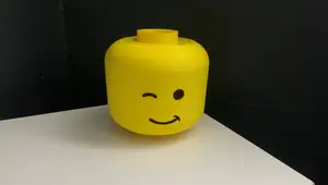 Lego Man Head Piggy Bank