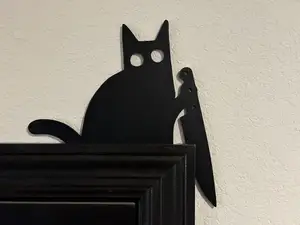 Cat Knife Door Corner