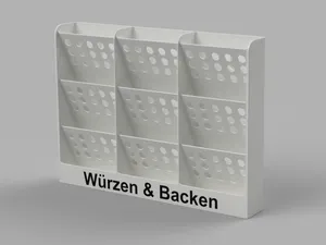 Gewürzregal "Würzen & Backen"