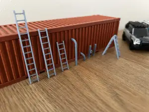 ladders and pipes 1/64 scale for car diorama