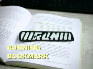 Marque-page Running "RUN" Minimaliste & Dynamique