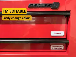 US General, Craftsman, Snap-On Tool Box Label/Tags