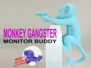 Monkey Gangster Monitor Buddy