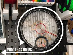 ChronoCycle24 - Visible Gear 24H Wall Clock