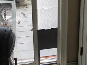 Doggie Door for sliding patio door ~12-15 lb dog