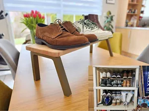 Shoe rack feets / Beech wood shelves