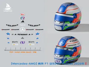 【Mercedes-AMG】梅赛德斯奔驰F1车队2026赛季 安东内利Helmet赛车头盔 带水贴