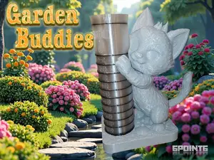 Garden Buddies - Playful Penelope w. Rain Gauge