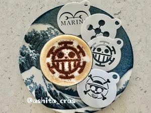 Latte Art Stencil - One Piece - Quick Print