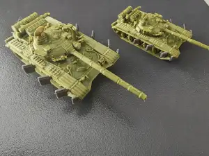 1/72和1/100比例的T64A坦克
