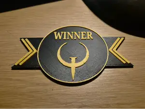 Quake winner emblem