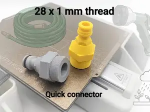 Hose Quick Connector Adapter for 28x1mm Thread