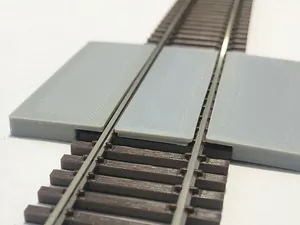 HO scale Code 83 rail paved areas plates
