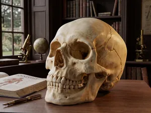 Real Human Skull Max Detail