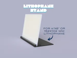 Lithophane Frame and Stand for 152x102mm (4x6 in)