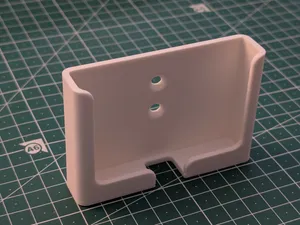 Wall-Mount Phone Holder w/ Cable Slot – No Support