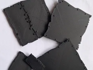 Ork Plates with round rivets - 28mm Scale