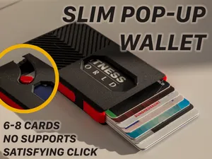Slim Pop up Card Holder - 6, 7 or 8 cards