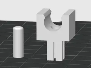 VW Golf MK2 Hood rod prop clip