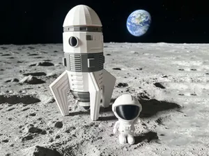 太空火箭+宇航员-太空一号