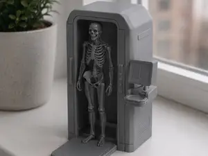 Skeleton in X-ray Scanner | Desk Collectible