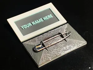 Customizable Name Badge