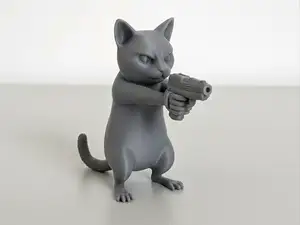 Cat gangster buddy