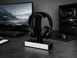 Headphone Stand with Storage Drawer|Desk Organizer