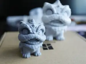 国潮蹲坐醒狮(一只)