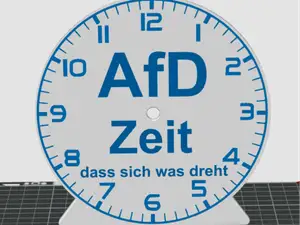 Standuhr (Tischuhr) Zeit Dass Sich Was Dreht AfD
