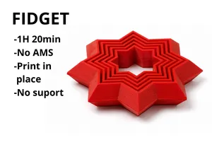 Fidget estrella - star fidget - antiestres