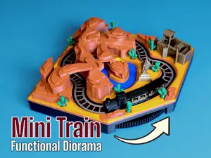 Mini Train - Canyon Diorama (Western)