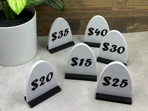 3D Printable Price Signs for Vendors