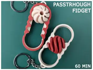 Impossible Passthrough Keychain Fidget - 60 Min