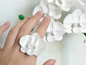 蝴蝶兰戒指   40分钟一个 易打印