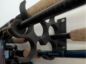 Fishing Rod Wall Holder / Hanger for up to 7 rods