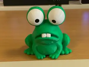 Frosch mit Zahn - verstellbare Augen