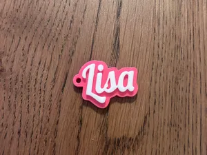 Lisa name keychain