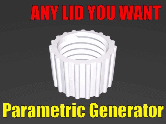 Parametric Lid with protrusions