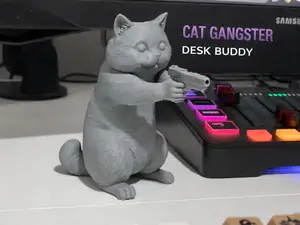 Desk Buddy Cat Gangster