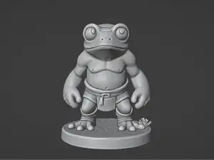 DnD Miniature Frog Man Frogman for DnD Pathfinder 