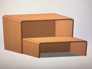 Dual Monitor Stand Drawers