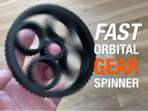 Fast Planetary Gear Spinner w/ gear ratio 4.8:1