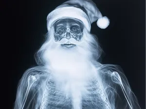 Santa Claus X-Ray - B&W