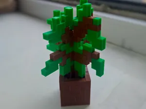 Minecraft Sapling in a Pot