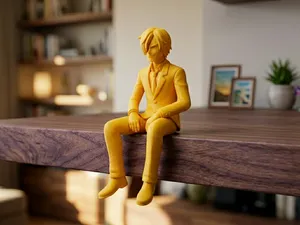 Sanji Sitting Figure One Piece Monitor ShelfSitter