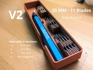 Gridfinity Deburrer V2 – 20 mm, 11 Blades