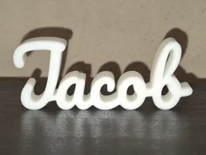 Jacob Name Sign Display Decor