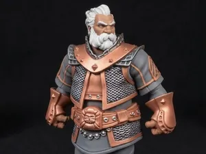 Lineage 2 Dwarf Male, Plated Leather Armor