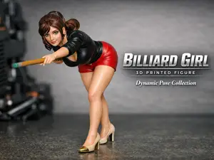 BILLIARD GIRL – 3D PRINTED FIGURE